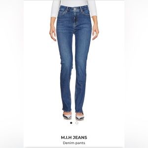 M.i.h jeans mid rise straight jeans